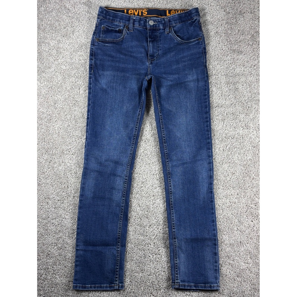 Levi's 510 Skinny Jeans Boys Size 16 REG Blue‎ Denim W28 L29